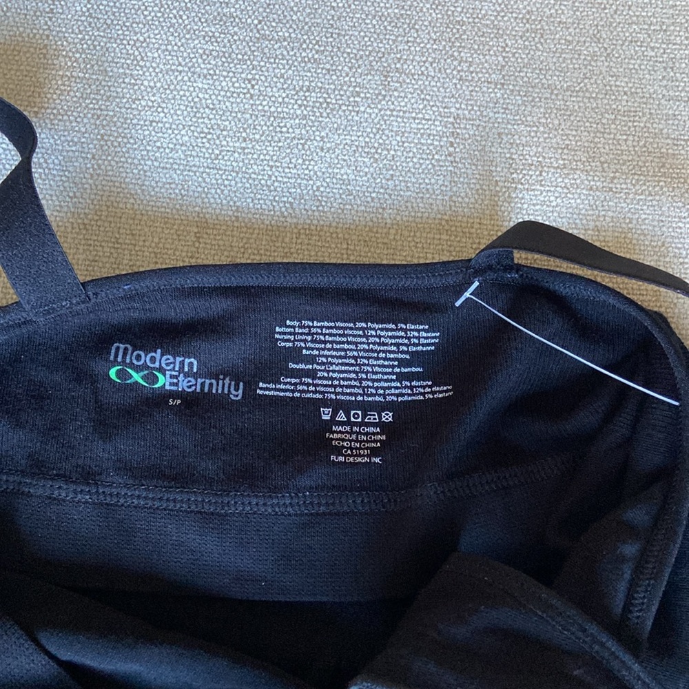 NWT black Hannah Yoga Nursing Tank by Modern Eternity, size S. - Picture 10 of 13